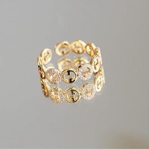 Gold plated lux ring